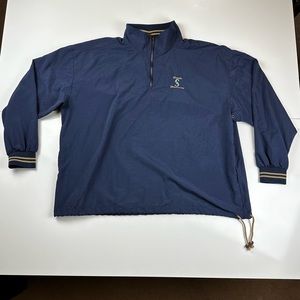 VTG Seattle Mariners XXL Pullover Windbreaker Jacket MLB Patch Logo Navy Blue